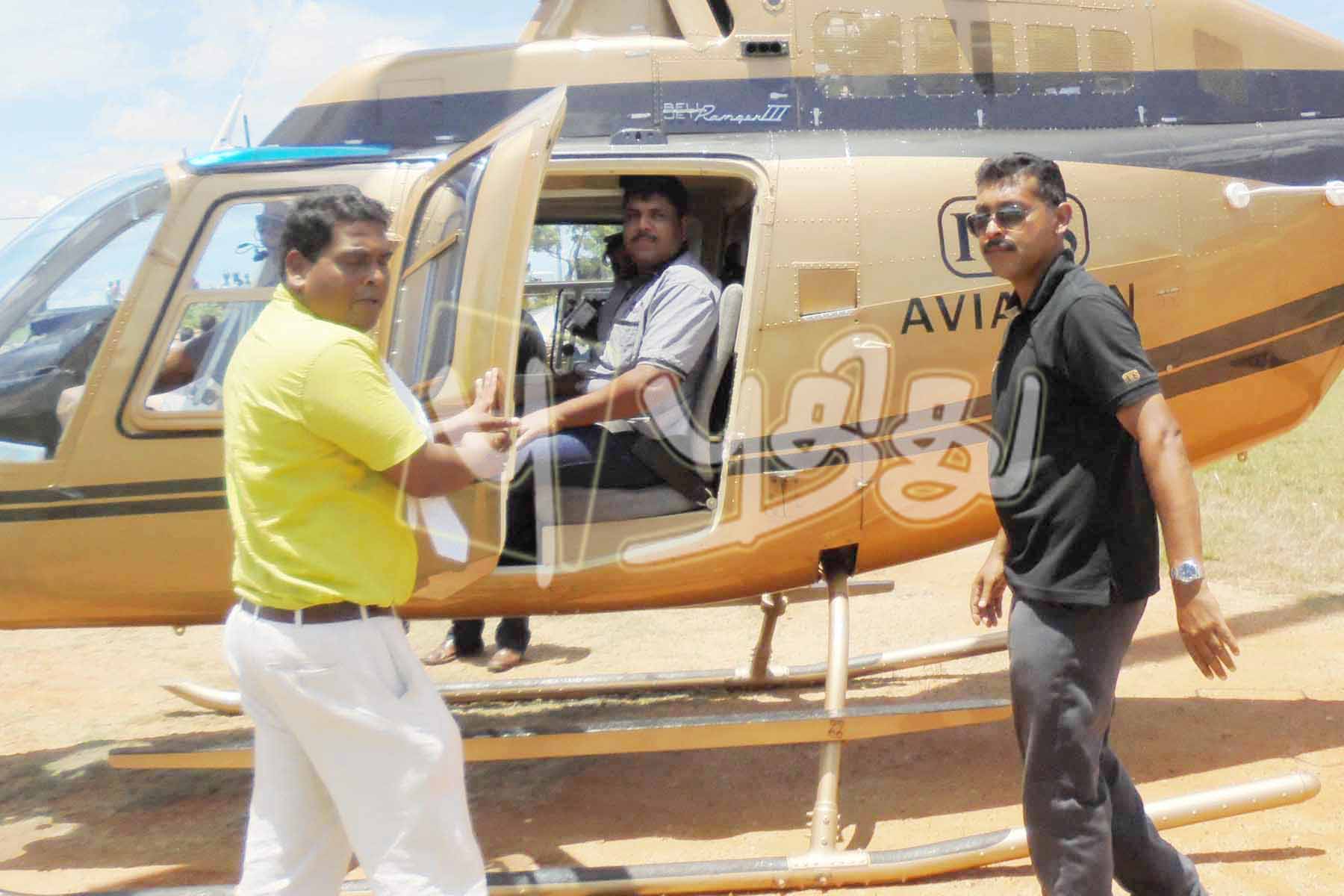உலக சுற்றுலா தினத்தை முன்னிட்டு, அறுகம்பேயில் ஹெலிகொப்டர் கண்காட்சி சுற்றுலா