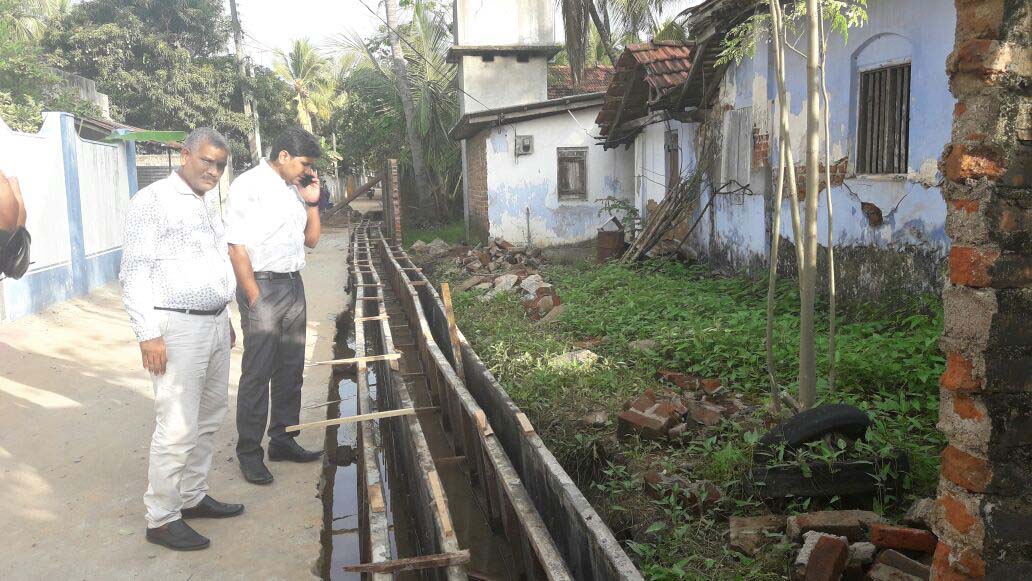 அட்டாளைச்சேனையில் முறைகேடாக வடிகான் நிர்மாணம்; உடனடியாக நிறுத்துமாறு பணிப்பு