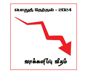 வாக்களிப்பு வீதத்தில் பாரிய வீழ்ச்சி