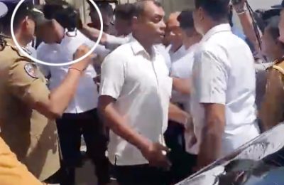 ரணிலுடன் வந்த பாதுகாப்பு அதிகாரி மீது கமராமேன் தாக்குதல்: பொலிஸில் முறைப்பாடு