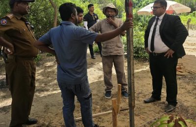 குருக்கள்மடம்: சந்தேகத்துக்கிடமான மனிதப் புதைகுழியை அடையாளம் காண்பதற்கான, பரிசோதனைகள் ஆரம்பம்
